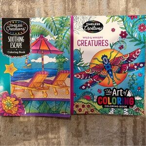 Coloring Book Set - Soothing Escape & Wild Creatures